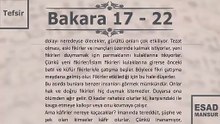 Esad Mansur - Bakara Suresi Tefsiri 17-22
