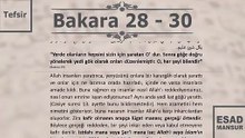 Esad Mansur - Bakara Suresi Tefsiri 28-30