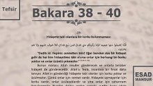 Esad Mansur - Bakara Suresi Tefsiri 38-40