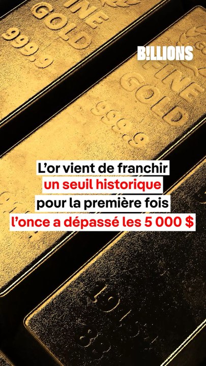 🤑 L’or franchit un record historique ⁉️