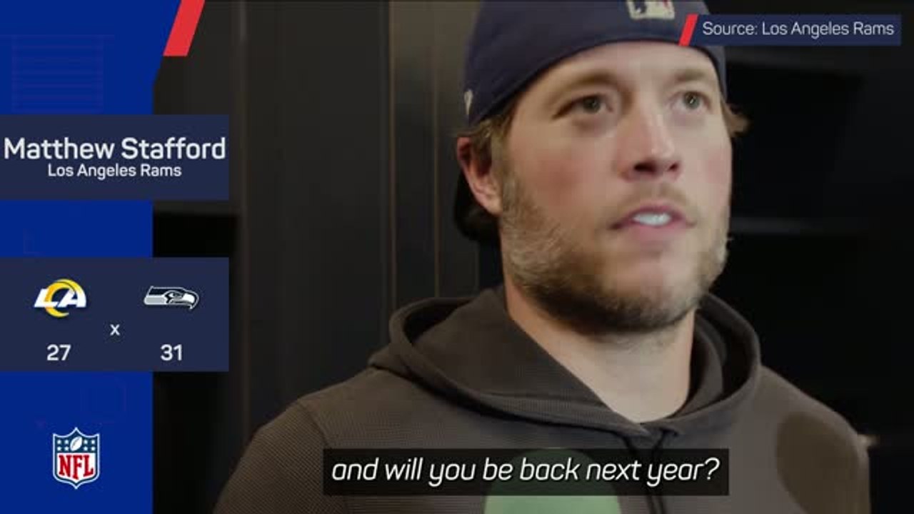 Will MVP favourite Matthew Stafford return for the Rams next season?