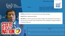 Confirmation of charges hearing ni Duterte, gaganapin sa Feb; ICC nakitang "fit to participate" siya | SONA