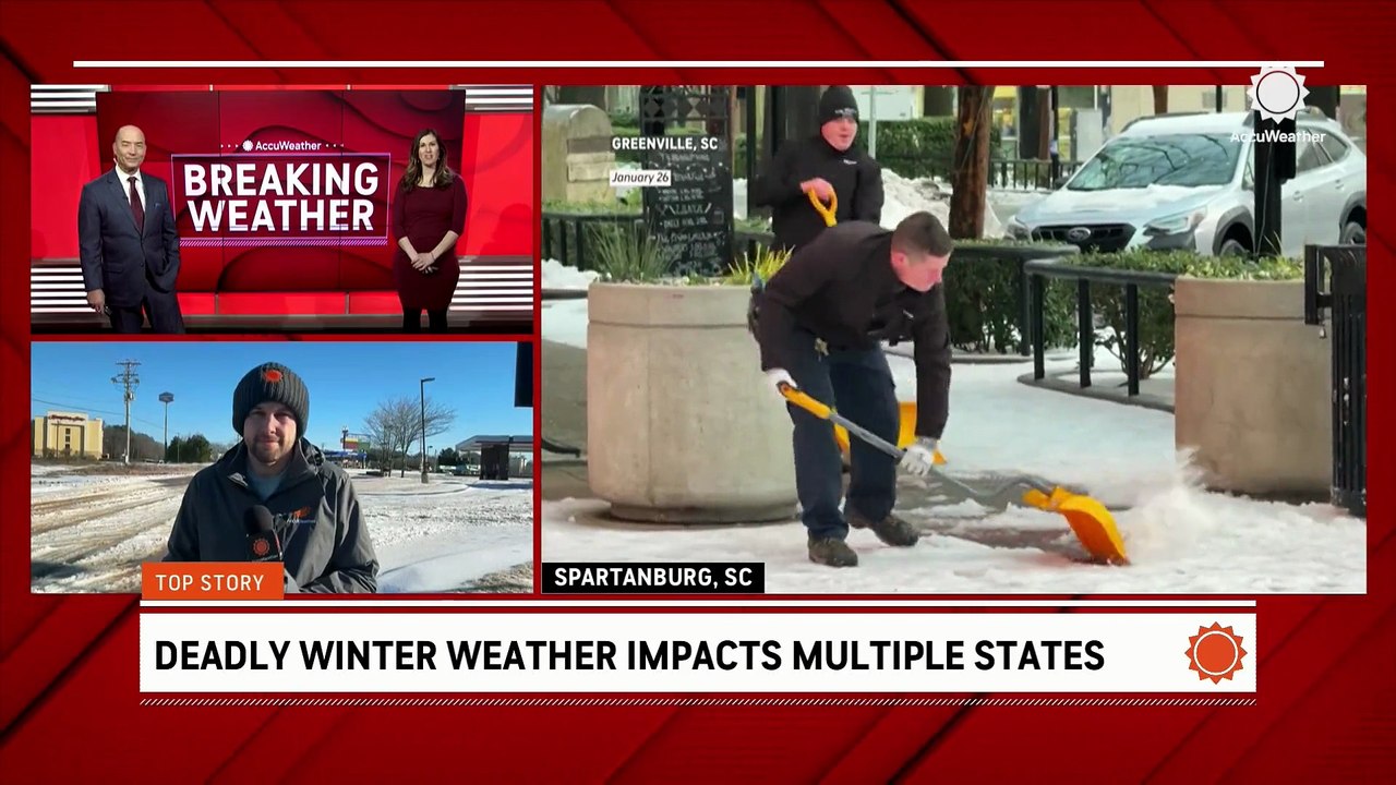 Ice and sleet create dangerous travel in upstate South Carolina