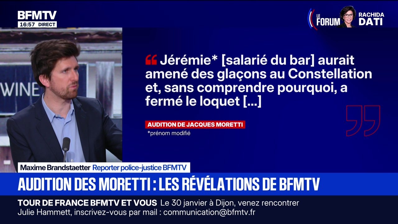 Marschall Truchot : Audition des Moretti, les révélations de BFMTV - 26/01