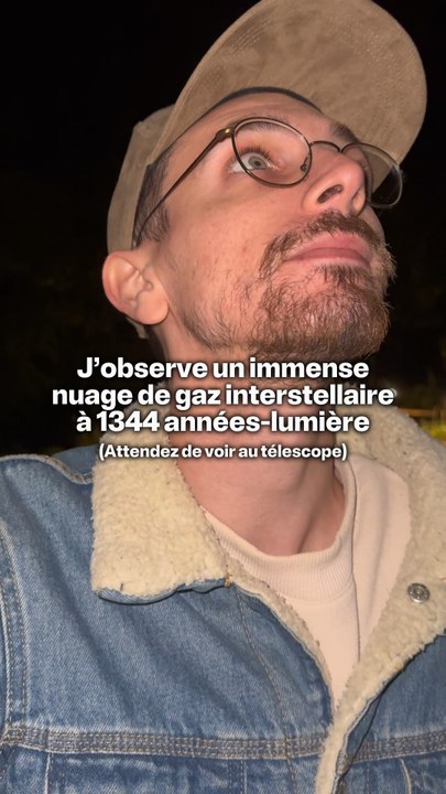 J’ai photographié un immense nuage de gaz interstellaire 😍