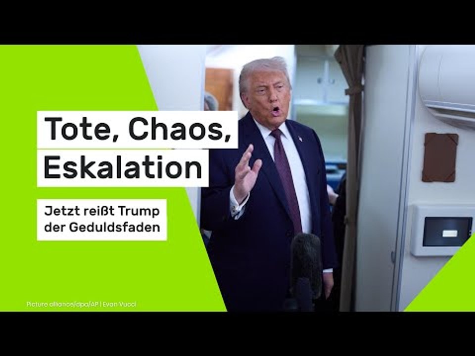 Donald Trump: Tote, Chaos, Eskalation – jetzt reißt dem US-Präsidenten der Geduldsfaden