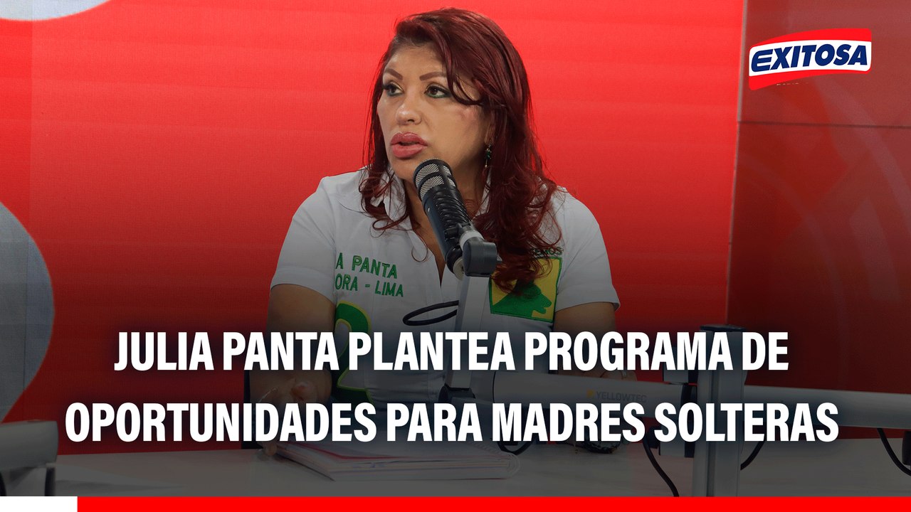 Julia Panta plantea programa de oportunidades para madres solteras: "No es asistencialismo"
