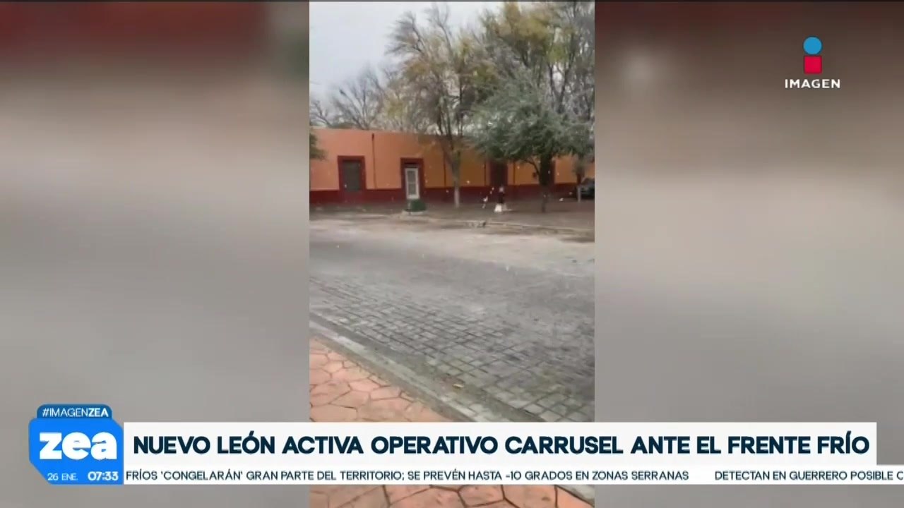 El frente frío número 30 provoca nevadas y caída de aguanieve en el norte de México