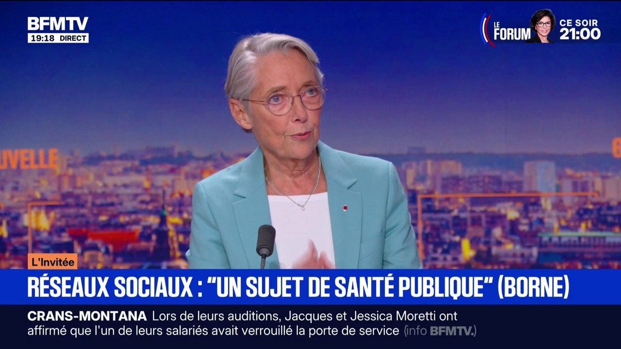 Interdire les portables au lycée ?: "Il faut avoir des modalités qui permettent d'intégrer les lycéens" dans cette décision, explique Élisabeth Borne, ancienne Première ministre