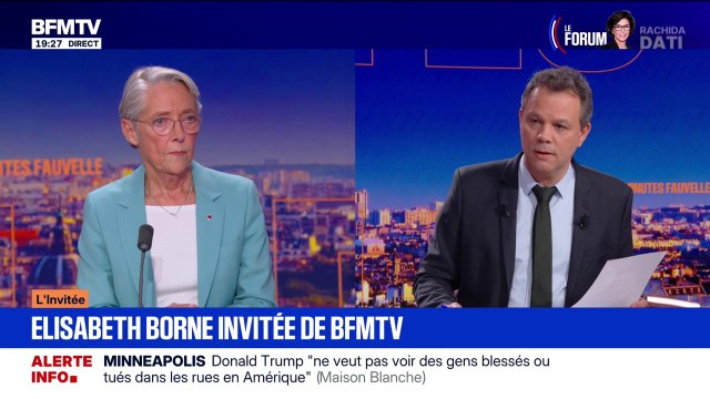 Condamnation de Jean-Marc Morandini: S’il m'invitait, je n’irais pas (...) et ce serait une bonne idée que ce soit la règle , affirme Élisabeth Borne, ancienne Première ministre
