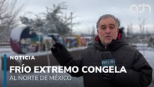 Frío extremo congela el norte de México con temperaturas bajo cero