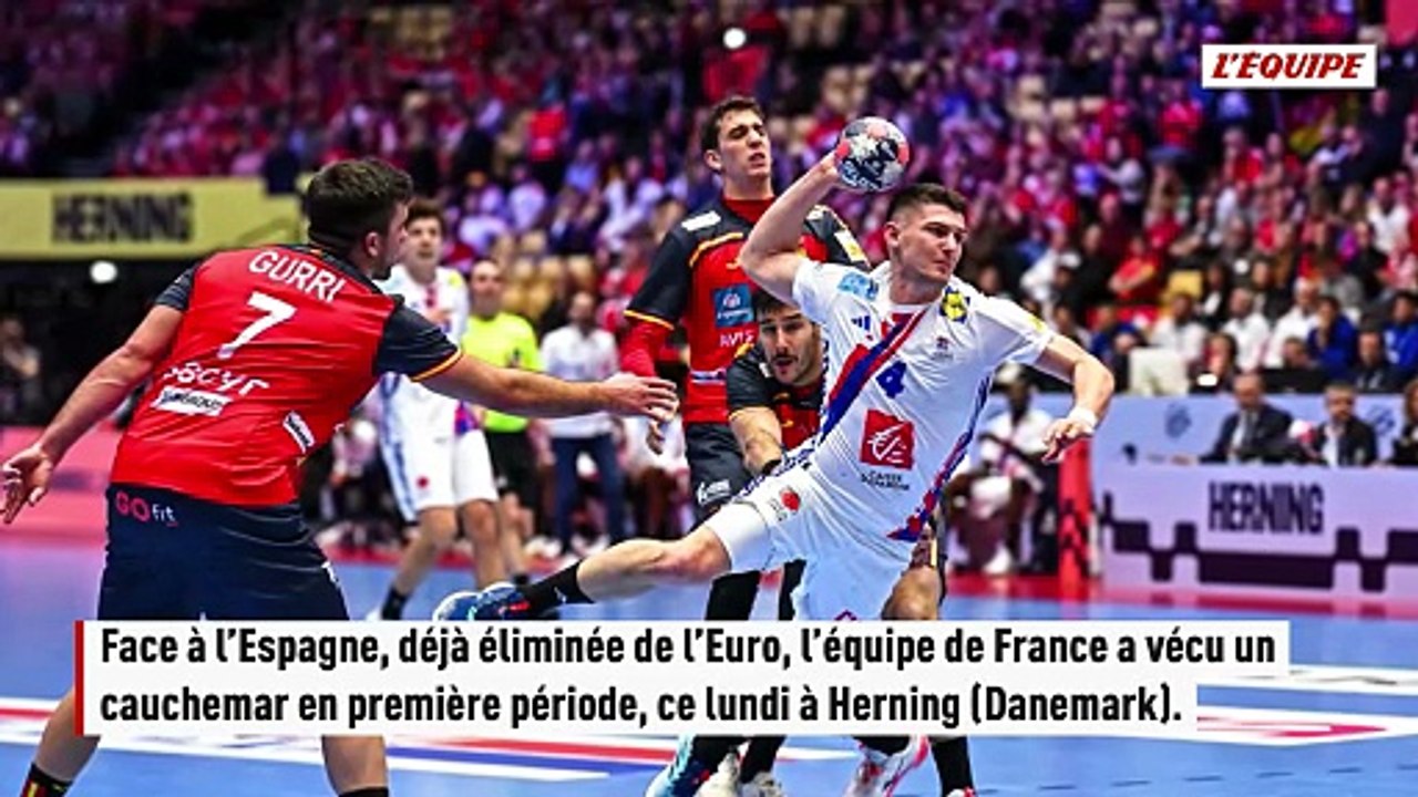 Surclassée par l'Espagne, la France voit les demi-finales de l'Euro s'éloigner - Hand - Euro (H)