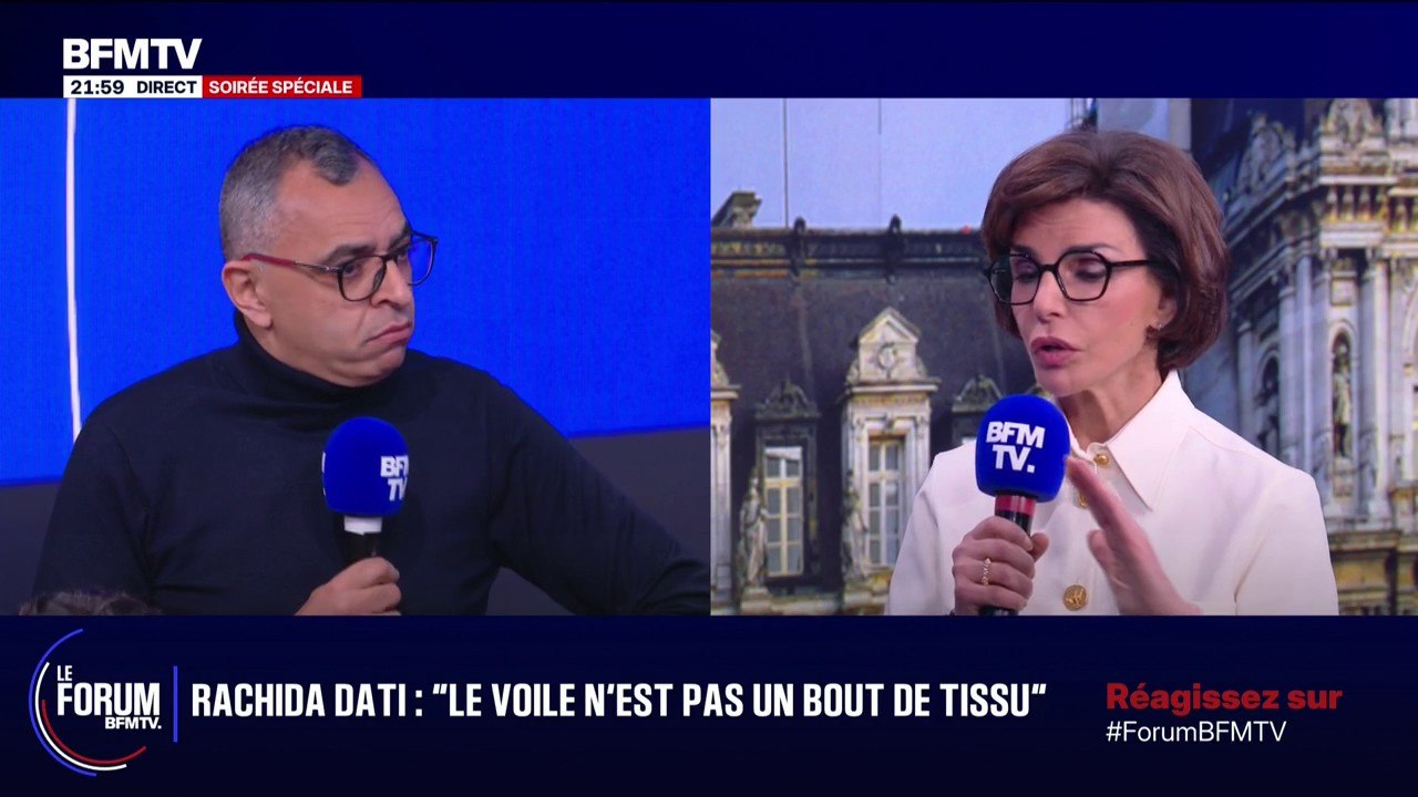 FORUM BFM - "Les femmes sont des femmes libres et indépendantes": échange entre Farid, enseignant, et Rachida Dati à propos du port du voile