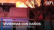 Incendio en Ecatepec provoca evacuación de más de 100 personas y daños en viviendas