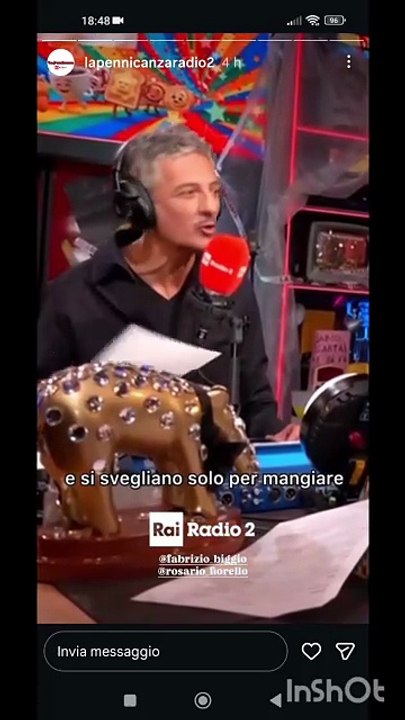 La pennicanza con Fiorello e bigio