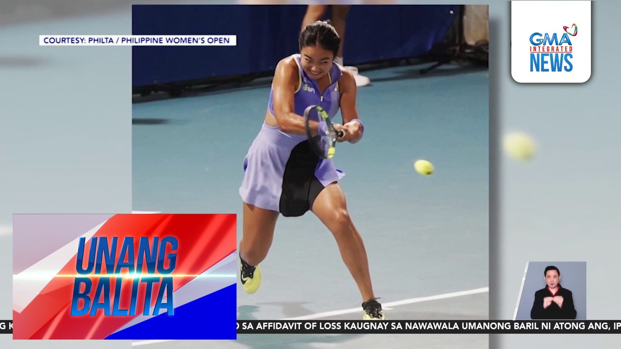 PH tennis player Alex Eala, pasok na sa round of 16 ng WTA 125 Philippine Women's Open | Unang Balita
