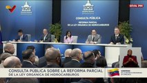 Presidenta (E) lidera consulta pública sobre la Reforma Parcial de la Ley de Hidrocarburos