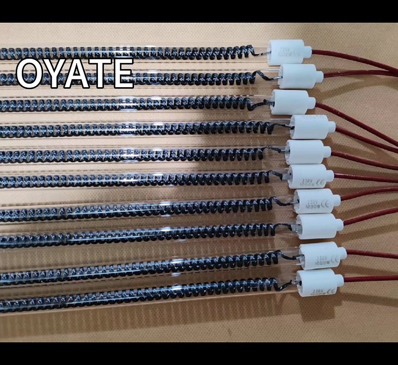 Ruby Carbon Fiber Tubes Quartz Infrared Heater Lamp for Infrared Heaters