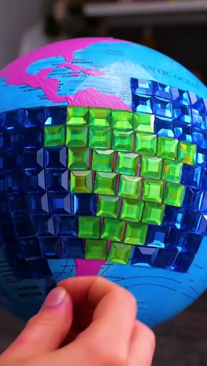 Turning a globe into a funky disco LED ball