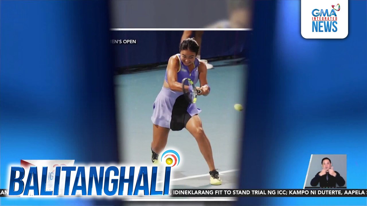 Phl tennis player Alex Eala, pasok sa round of 16 ng WTA 125 Phl Women's Open | Balitanghali