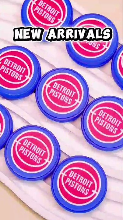 Silicone Focal Beads Houston Basketball Team, Flat Round Shape