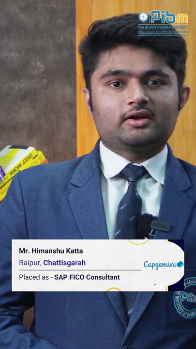 PIBM to Capgemini | SAP FICO Consultant | MBA & PGDM Placements |Himanshu Katta: Batch 2024–26