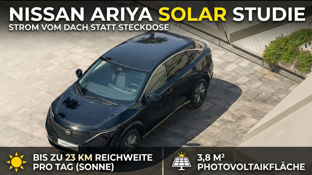 Nissan Ariya Konzeptfahrzeug erzeugt eigenen Fahrstrom