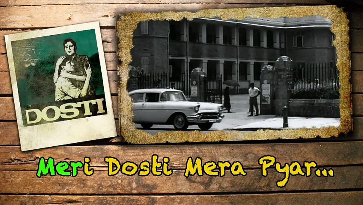 Meri Dosti Mera Pyar Full Song With Lyrics | Dosti | Mohammad Rafi Hit Songs