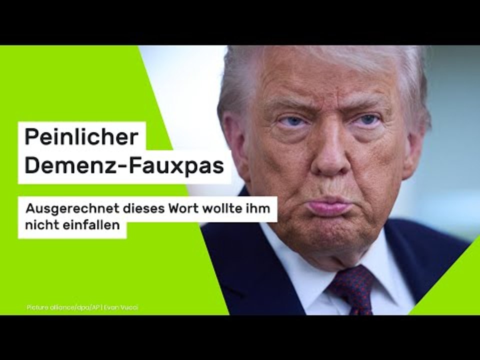 Donald Trump: Peinlicher Demenz-Fauxpas - ausgerechnet dieses Wort wollte ihm nicht einfallen