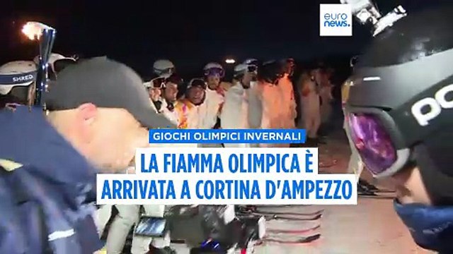 Milano-Cortina 2026, la fiamma olimpica arriva a Cortina d'Ampezzo