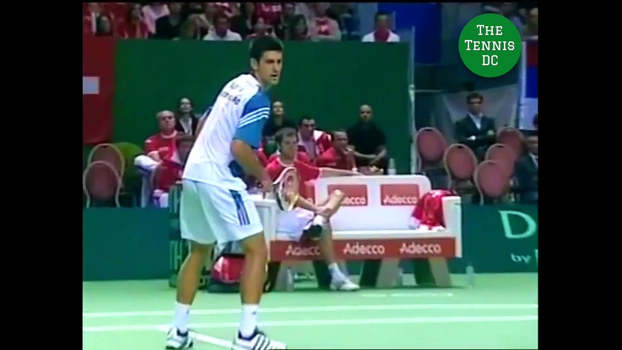 Roger Federer v. Novak Djokovic - 2006 Davis Cup R1 Highlights