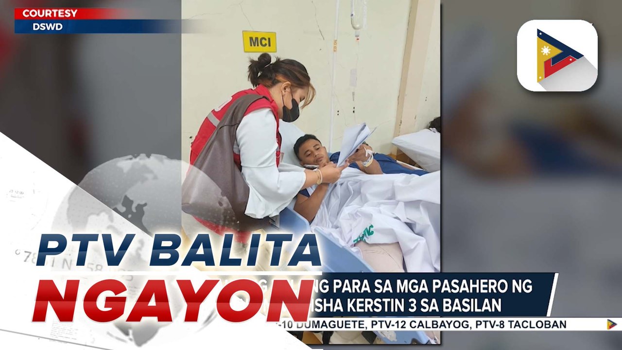 DSWD, tiniyak ang tulong para a mga pasahero ng lumubog na M/V Trisha Kerstin 3 sa Basilan