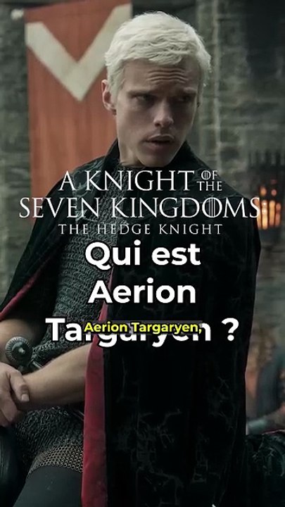 Qui est Aerion Targaryen dans #aknightofthesevenkingdoms ? #gameofthrones
