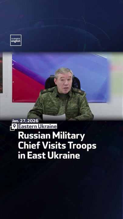 Russian Military Chief Visits Troops in East Ukraine