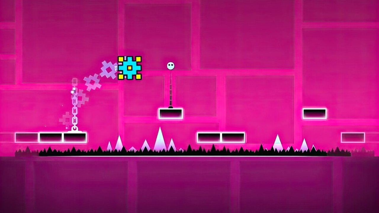 Geometry Dash wird mit lediglich einer Taste gesteuert - ist aber trotzdem nicht einfach durchzuspielen