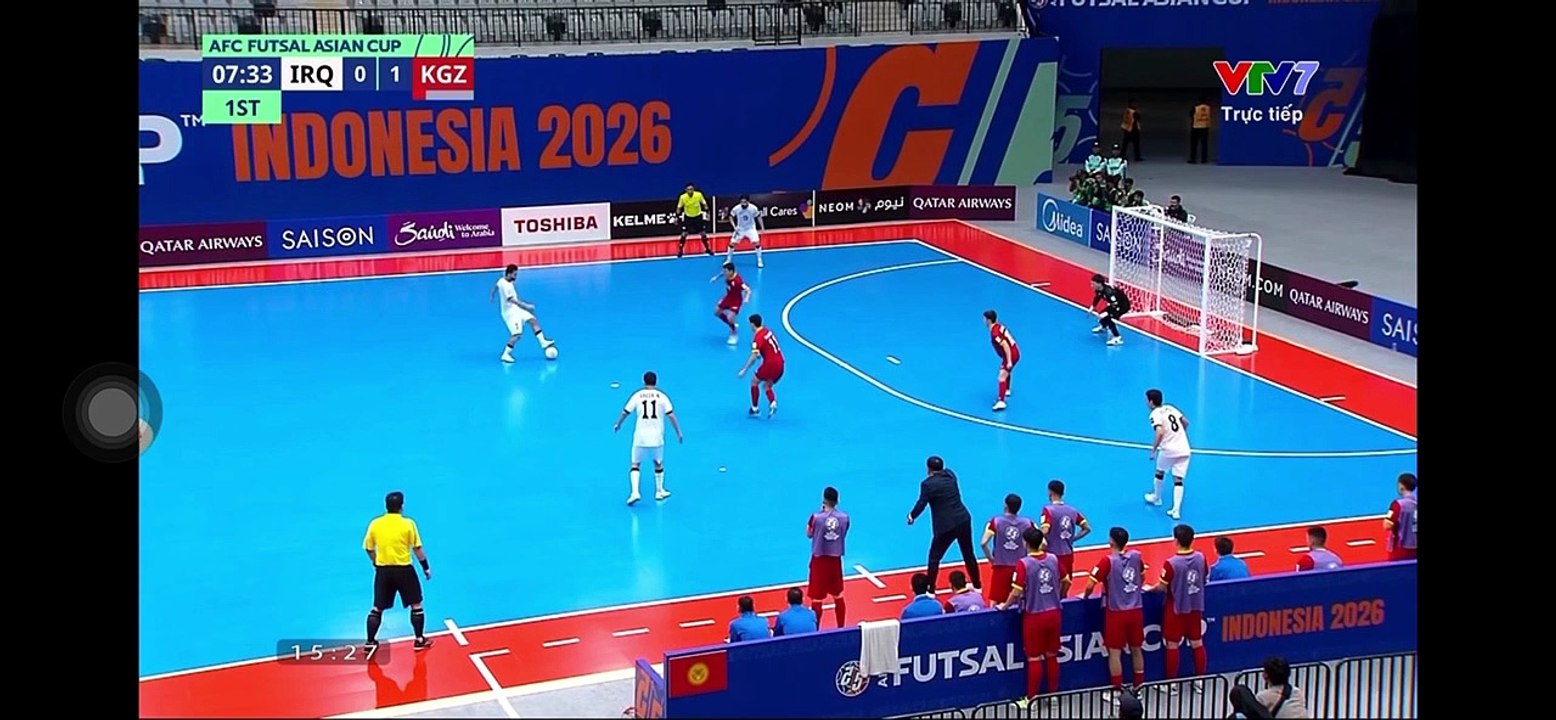 Highlight VTV7 | Futsal Iraq 🇮🇶 4-2 Futsal Kyrgyzstan 🇰🇬 | Bảng A - VCK FUTSAL CHÂU Á 2026