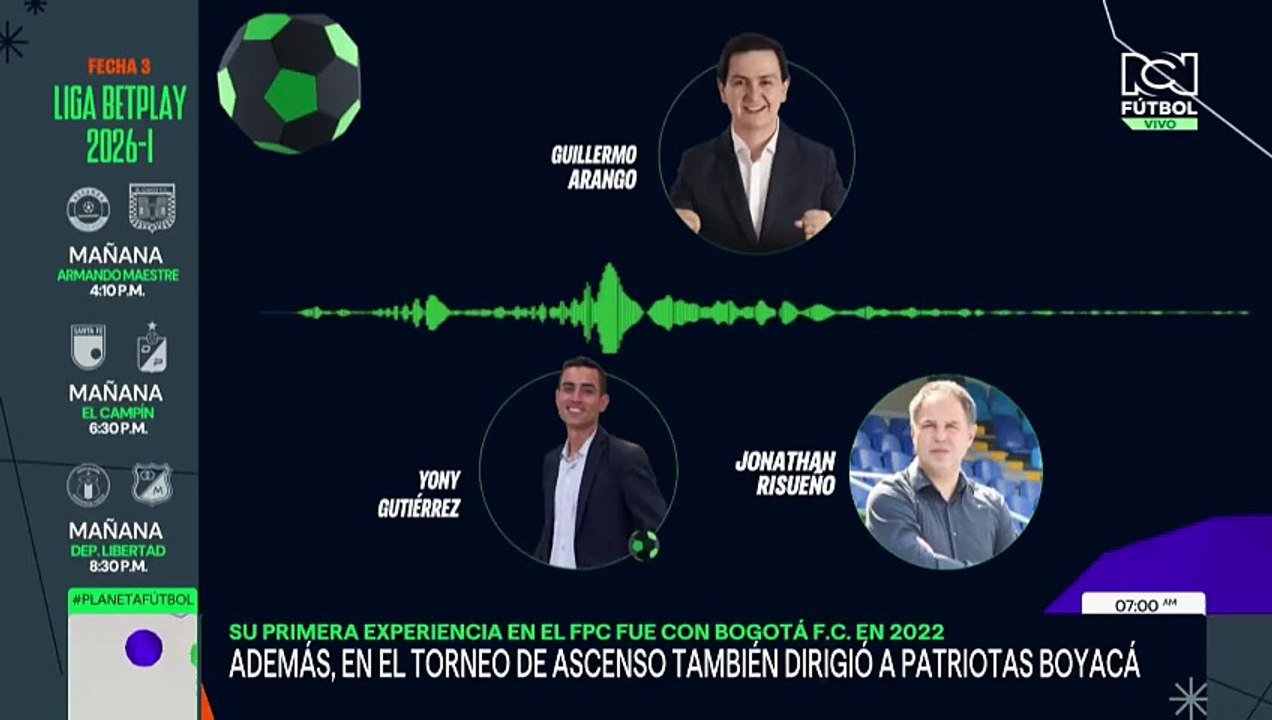 Jonathan Risueño, DT del Pasto, habla sobre Falcao