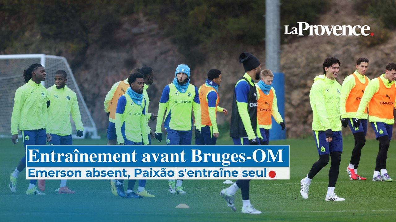 Dernier entraînement de l'OM avant Bruges : Emerson absent, Paixão s'entraîne seul