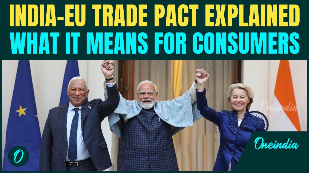 India-EU Historic FTA Explained | What ‘Mother of All Deals’ Means Amid Trump’s Tariff |Modi |Ursula