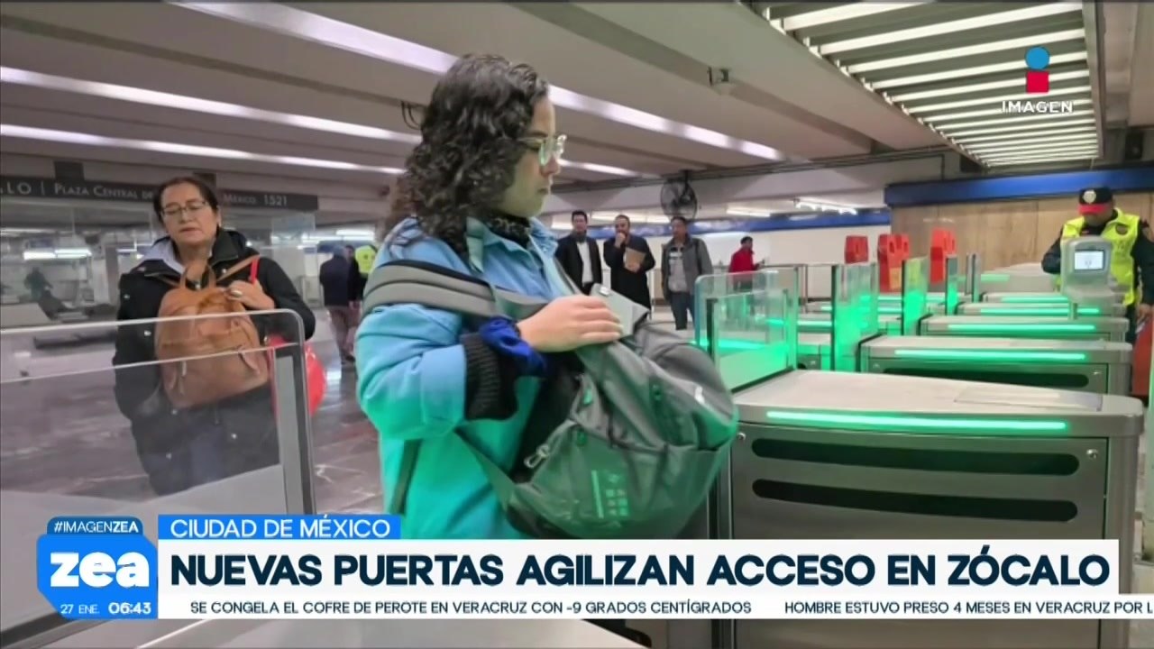 Se instalan nuevas puertas eléctricas de acceso en estación Zócalo