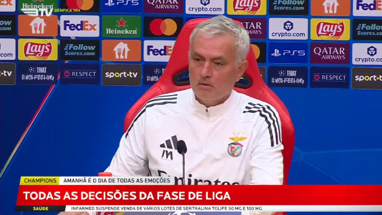 Rueda de prensa completa de Mourinho previa al SL Benfica vs. Real Madrid