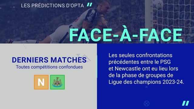 Ligue des champions - PSG vs. Newcastle, les prédictions d'Opta
