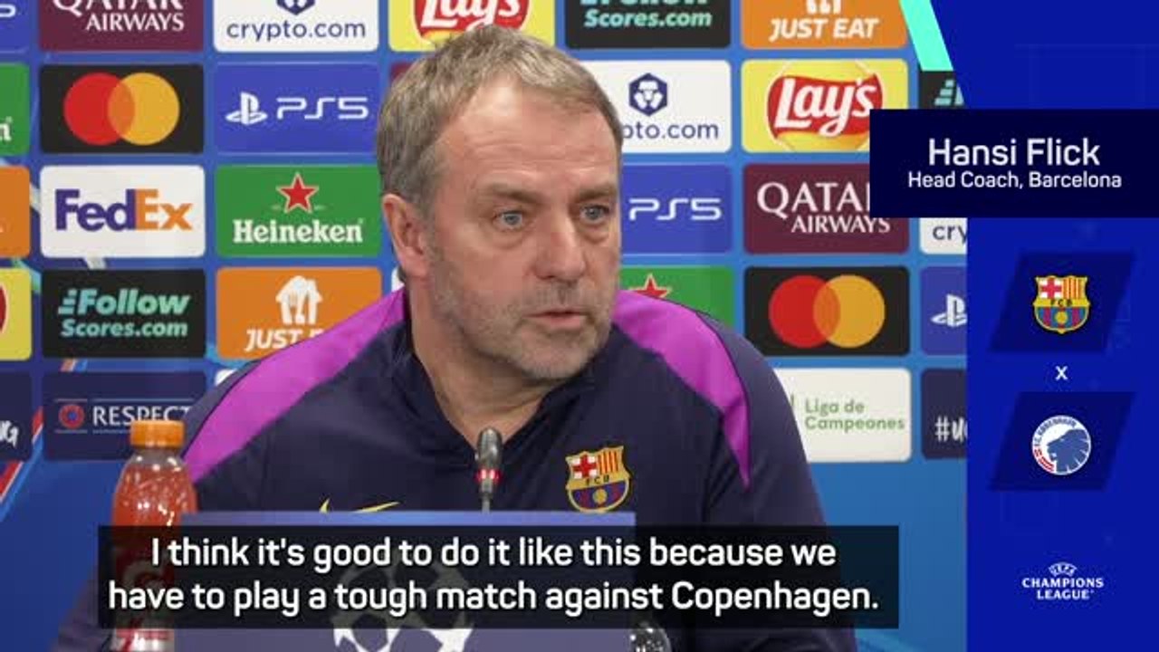Flick challenges Barcelona to reach 'top level' in crucial Champions League clash