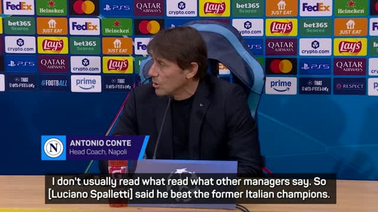 Conte warns 'disrespectful' Spalletti - 'be careful when you speak'