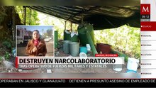 Seguridad federal localiza y destruye narcolaboratorio en Michoacán