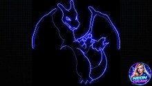 Charizard neon draw