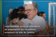 João Azevêdo anuncia calendário de pagamento dos servidores estaduais no mês de janeiro