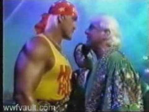 WWF backstage segment with Hulk Hogan, Randy savage and more