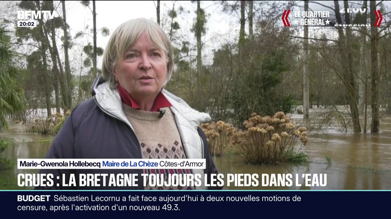 “Il faut que les personnes mettent en sécurité leurs biens”: la Bretagne bat des records de précipitations