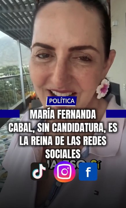 ¡La Reina de las Redes! 👑 María Fernanda Cabal barre en métricas digitales sin gastar en pauta.